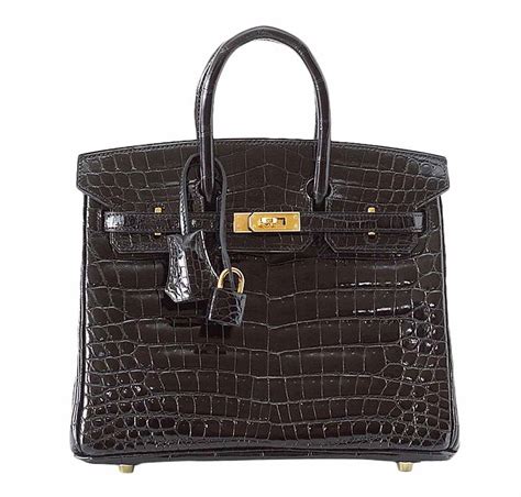 hermes black crocodile bag|original jane birkin bag.